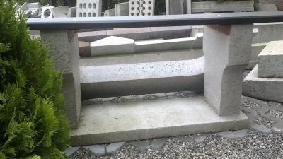 Betonowy element ławki 108x10x30
