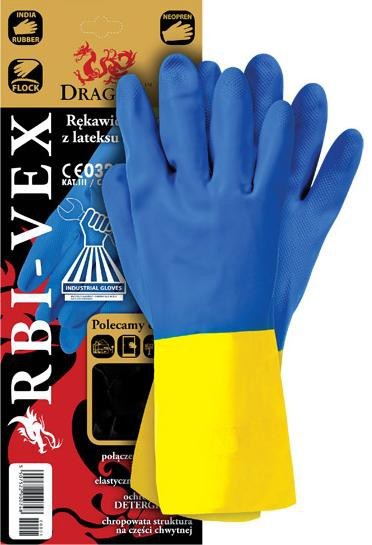 Rękawice gumowe rbi-vex rozmiar 10