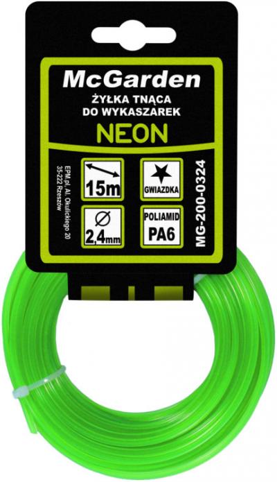 żyłka do wykaszarki gwiazdka neon 3,0mm 15m