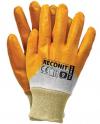 Rękawice nitrylowe ze ściągaczem żółte reconit-y 8, pp-020