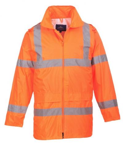 Kurtka ostrzegawcza przeciwd. pomarańczowa hi-vis rain l