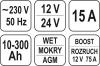 Prostownik elektroniczny z wspomaganiem rozruchu 12/24v 15a