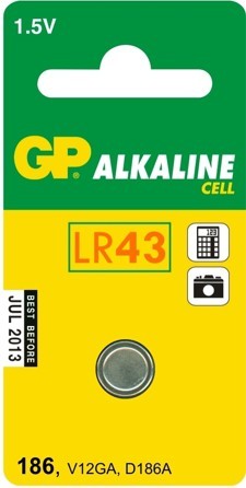 Bateria alk.zegarkowa 1.5v 186, lr43, v12ga, d186a