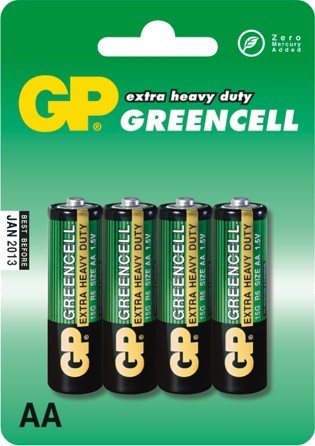 Bateria greencell 1.5v r6 4 sztuki