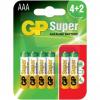 Bateria super alkaline aaa lr3 1.5v 6 sztuk