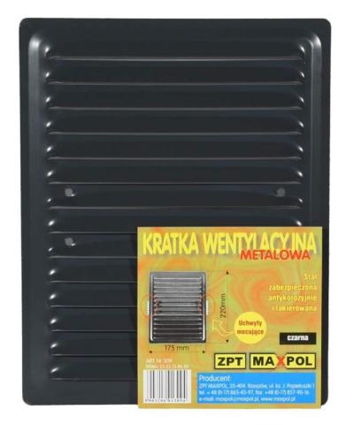 Kratka metalowa 175*220mm uchwyt rozprężny grafit