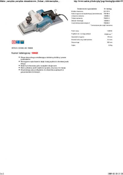 Strug ciesielski 1200w,170mm