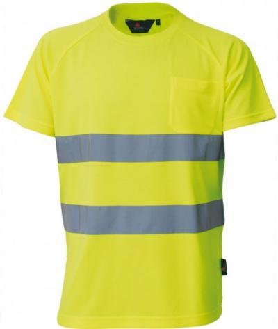 Koszulka t-shirt ostrzegawczy żółty l