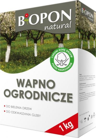 Wapno ogrodnicze do bielenia i odkwaszania gleby 1 kg