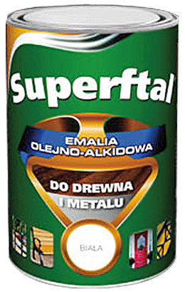 Emalia superftal do drewna i metalu brązowa 8016 0.8l