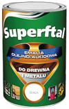 Emalia superftal do drewna i metalu brązowa 8016 0.8l