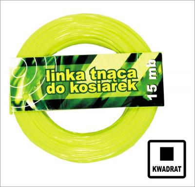 żyłka do wykaszarki kwadrat 2.4mm 15m