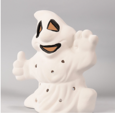 Duszek biały - figurka ceramiczna Halloween