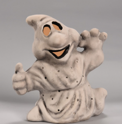 Duszek szary - figurka ceramiczna Halloween