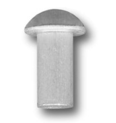 Nit aluminiowy pełny z łbem kulistym 4.0*10 mm              