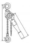 Wciągarka łańcuchowa hakowa ręczna 0.75t hz 751             