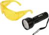 Zestaw latarka uv 51 led i okulary                          