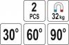 Magnetyczne uchwyty spawalnicze 32 kg 2 sztuki              
