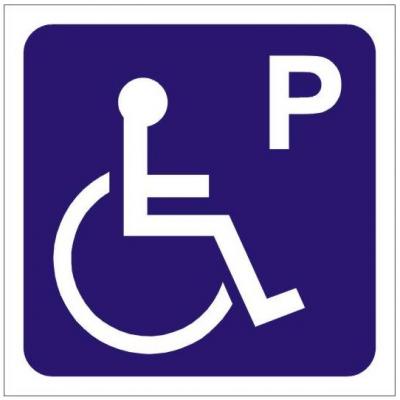 Tablica parking dla niepełnosprawnych                       