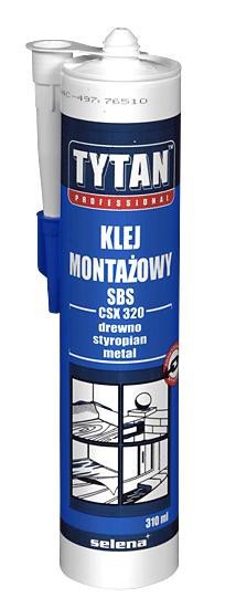 Klej montażowy 280ml tytan sbs