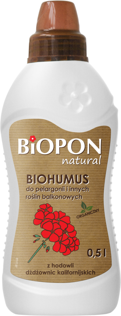 Biohumus do pelargonii i innych roślin balkonowych 0.5l     