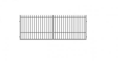 Brama dwuskrzydłowa 400*150 cm iza1                         