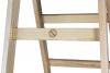 Drabina drewniana braket standard 2x4 szczeble 124cm        