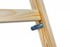 Drabina drewniana braket standard 2x4 szczeble 124cm        