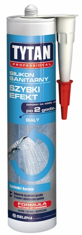 Silikon sanitarny szybki efekt 280ml biały