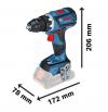 Wiertarko-wkrętarka akumulatorowa gsr18v-60c 2*5.0ah lboxx  