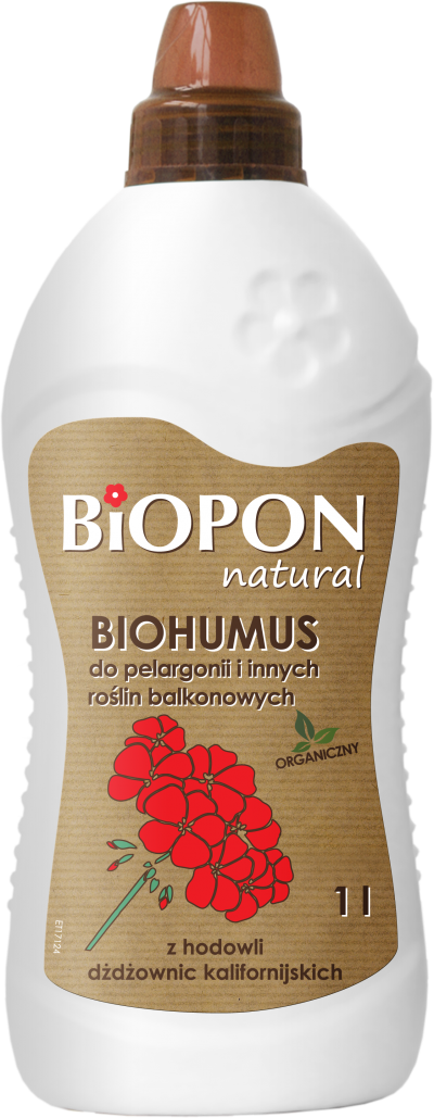 Biohumus do pelargonii i innych roślin balkonowych 1l       