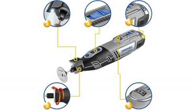 Narzędzie wielofunkcyjne dremel 8220-1/5 kit 12v 2.0ah li   