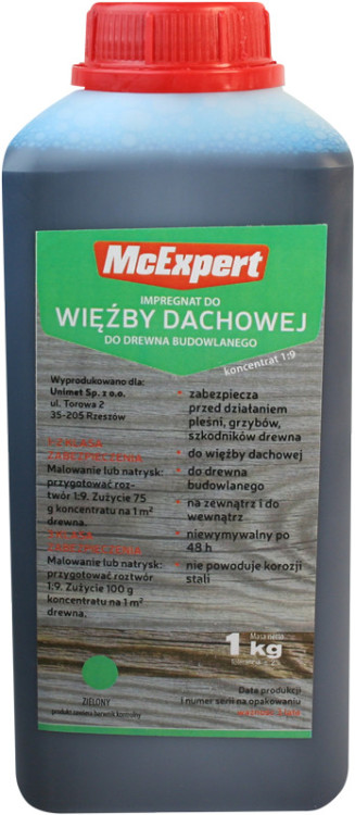 Impregnat, do więźby dachowej koncentrat 1:9 1kg