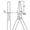 Szczypce płaskie izolowane vde 160mm                        