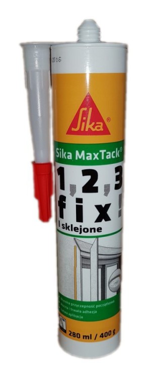 Klej montażowy o wysokiej sile klejenia sika maxtack 400gr