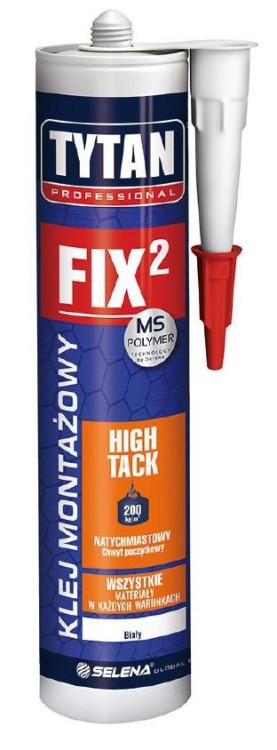 Klej montażowy fix2 high tack 290ml biały