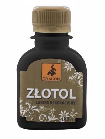 Lakier dekoracyjny złotol 80ml                              