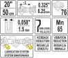 łańcuch tnący do pilarki 20'''' .325 1.5mm 76z