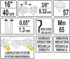 łańcuch tnący do pilarki 16'''' 3/8'' 1.3mm 57z