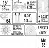 Prowadnica łańcucha do pilarek 15'''' 325u