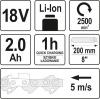 Okrzesywarka na wysięgniku 18v 2.0-2.8m 2ah
