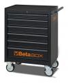 Wózek narzędziowy z 6 szufladami czarny c04box+196 narzędzi 