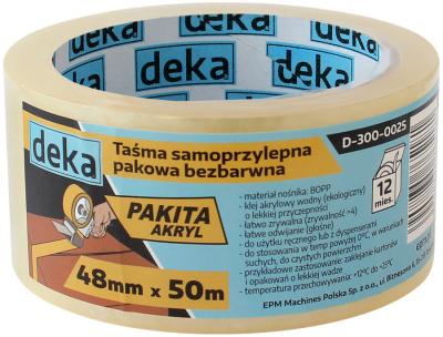 Taśma pakowa bezbarwna 48mm*50m                             