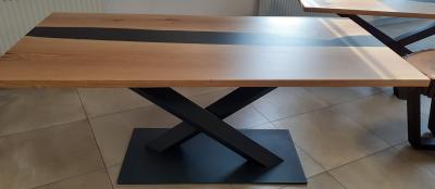 Nowoczesny stół z żywicą 200cm x 100cm