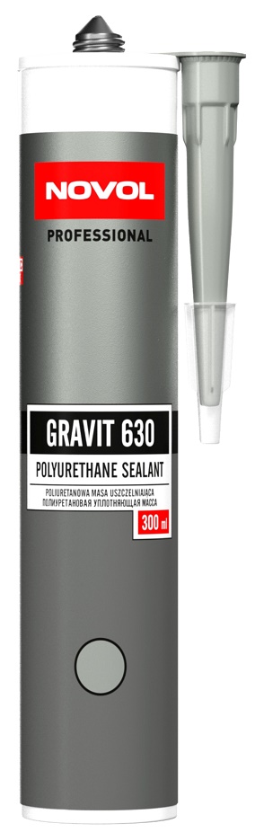 Masa poliuretanowa gravit 630 300ml szara                   