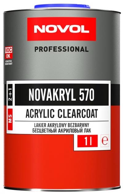 Lakier bezbarwny novakryl 570 2:1 1l                        