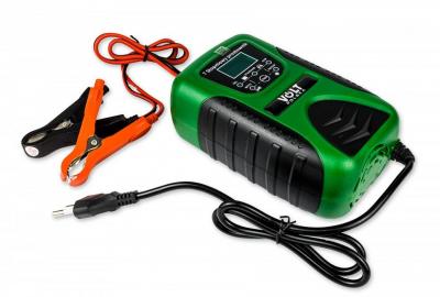 Prostownik automatyczny z lcd 12v 8a  compact green         