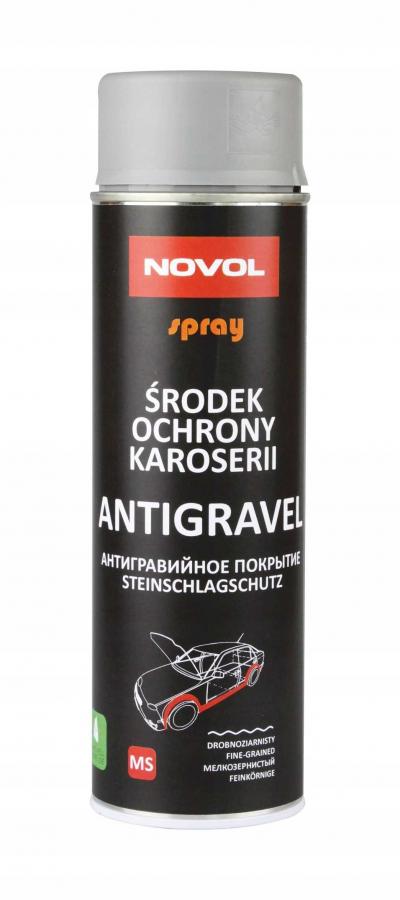 Baranek ochrony karoserii spray 500ml szary novol           