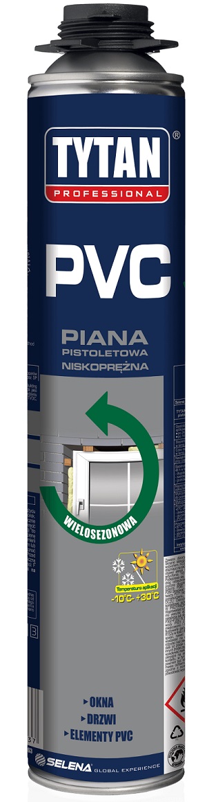 Pianka 750ml tytan do pcv niskorozprężna wielosezonowa      