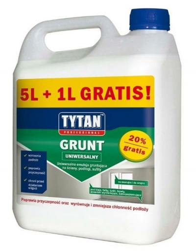 Grunt tytan 6l-emulsja gruntująca                           